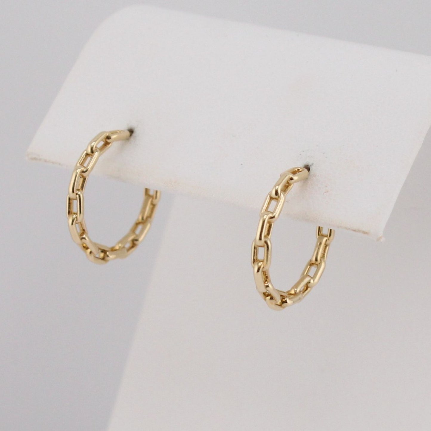 Paperclip Hoop Earrings