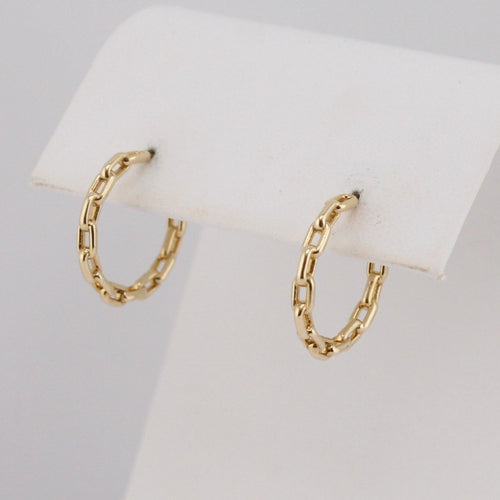 Paperclip Hoop Earrings