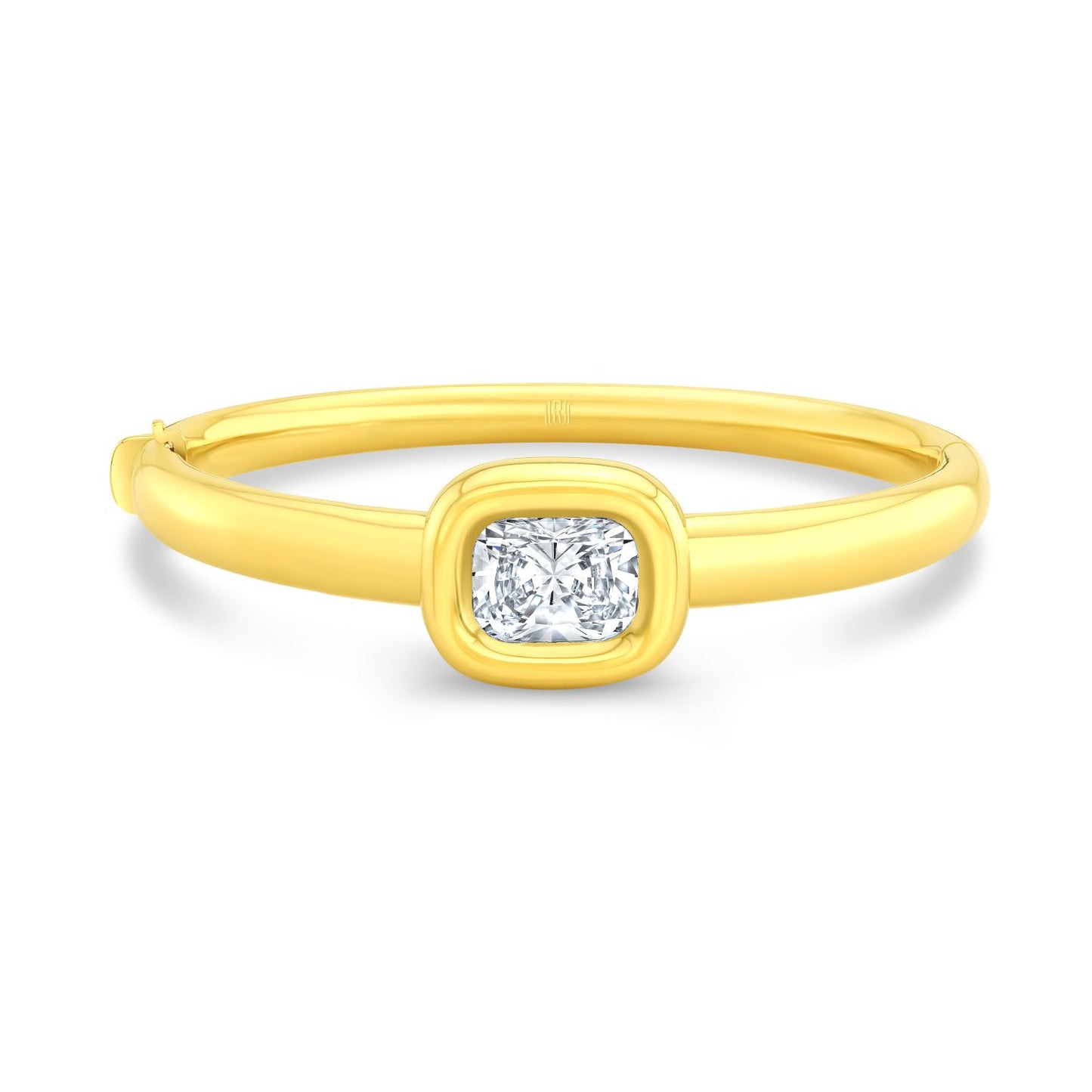 Cushion Cut Diamond Bangle