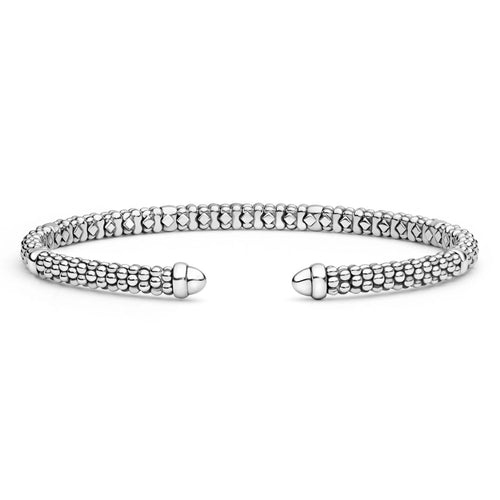 Signature Caviar Beaded Mini Versa Torque Bracelet