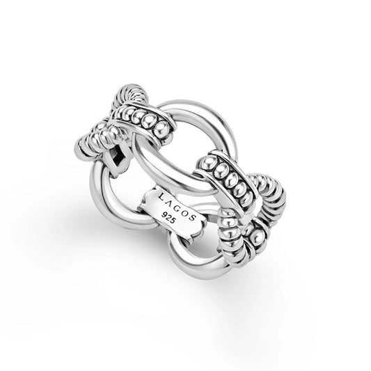 Signature Caviar Link Ring