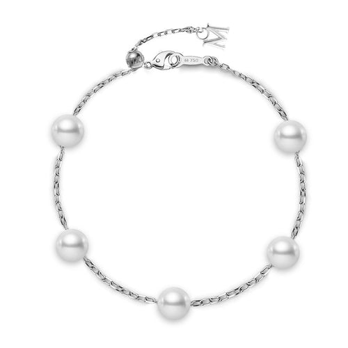 Station Collection 5-Station Akoya Pearl Bracelet
