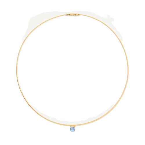 Masai Collection Aquamarine Coil Necklace