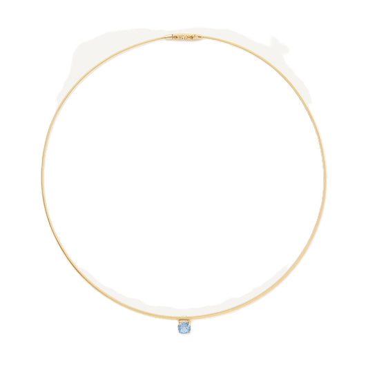 Masai Collection Aquamarine Coil Necklace