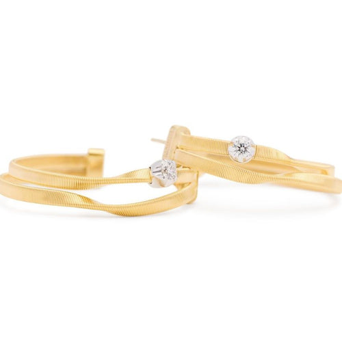 Marrekech Collection Diamond Hoop Earrings