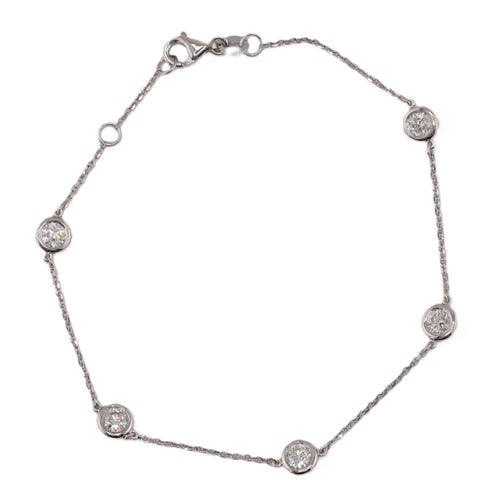 5-Diamond Station Bracelet