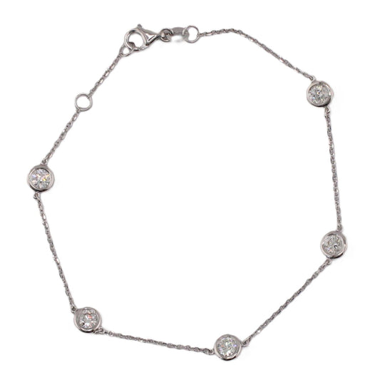 5-Diamond Station Bracelet