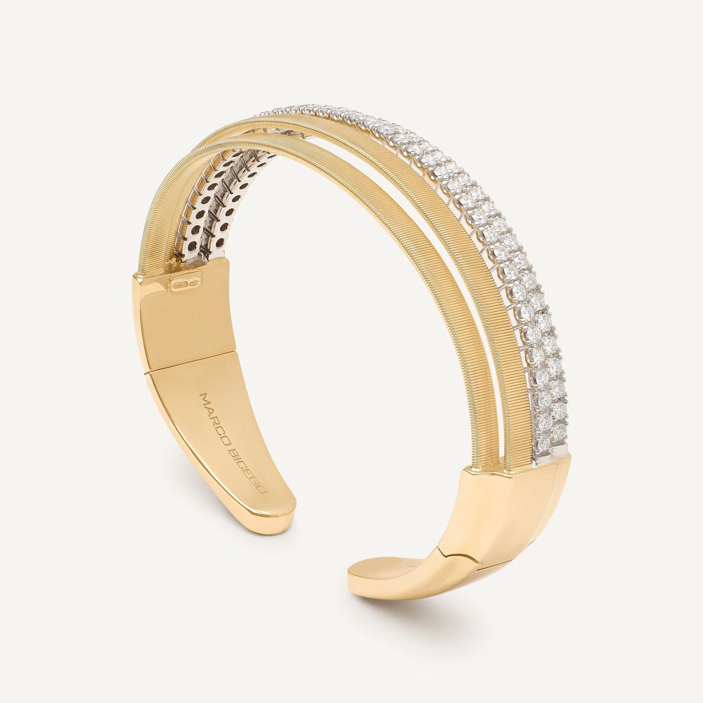 Masai 2 Row Diamond Tennis Statement Cuff