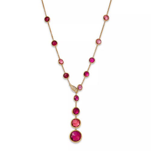 Jaipur Color Collection Pink Tourmaline & Diamond Lariat
