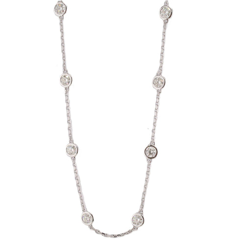 Diamond Station Necklace