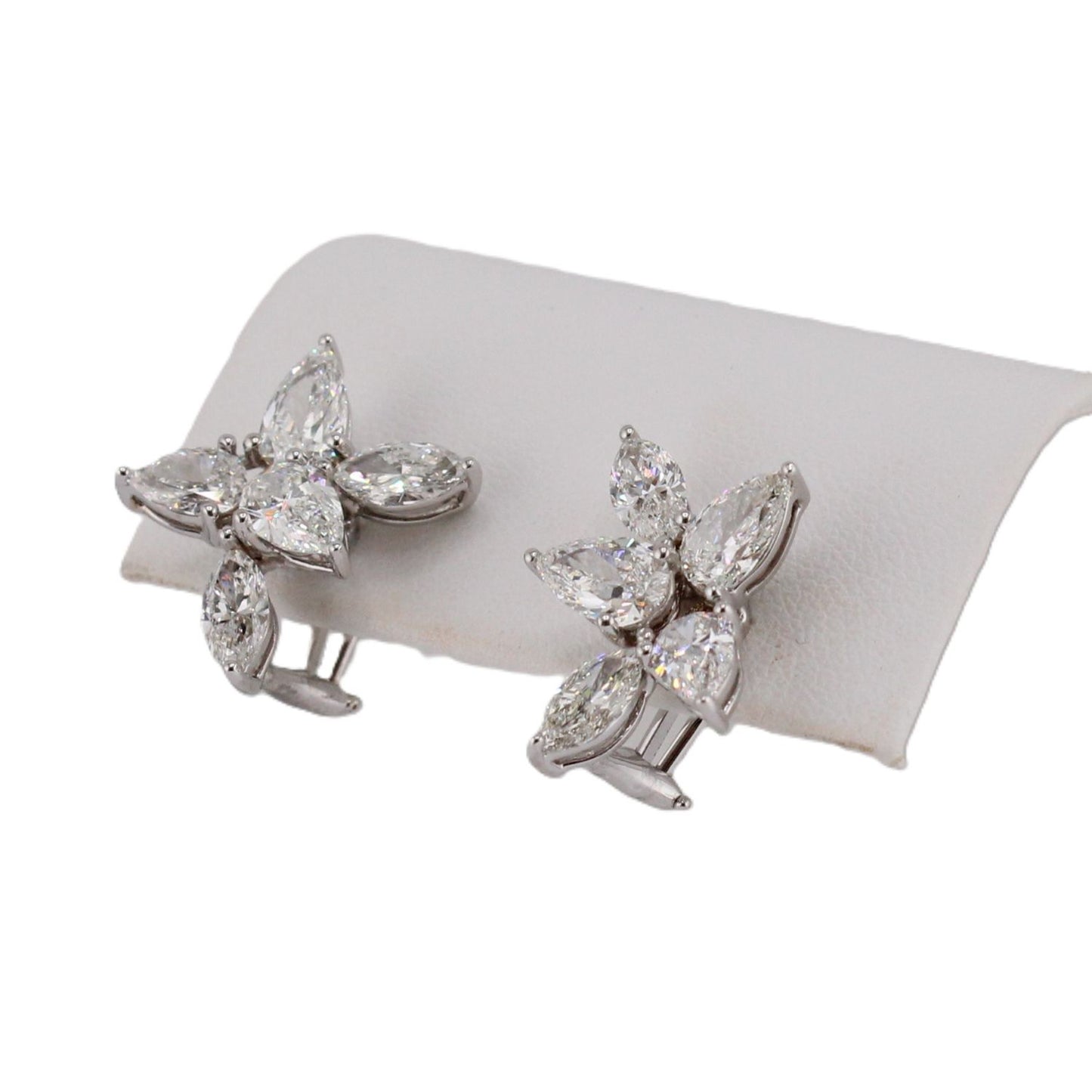 Certified Diamnd Cluster Earrings