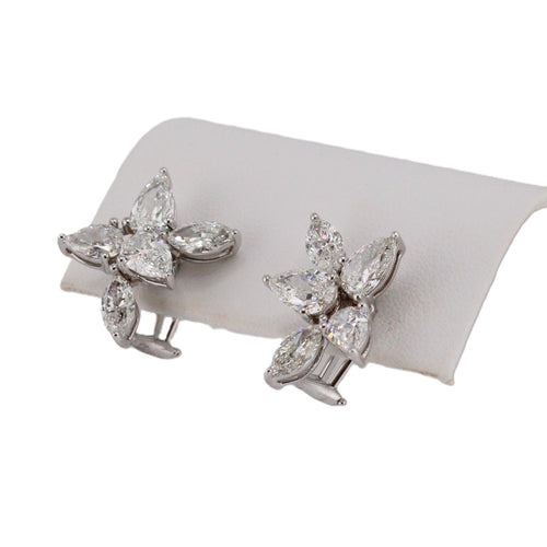 Certified Diamnd Cluster Earrings