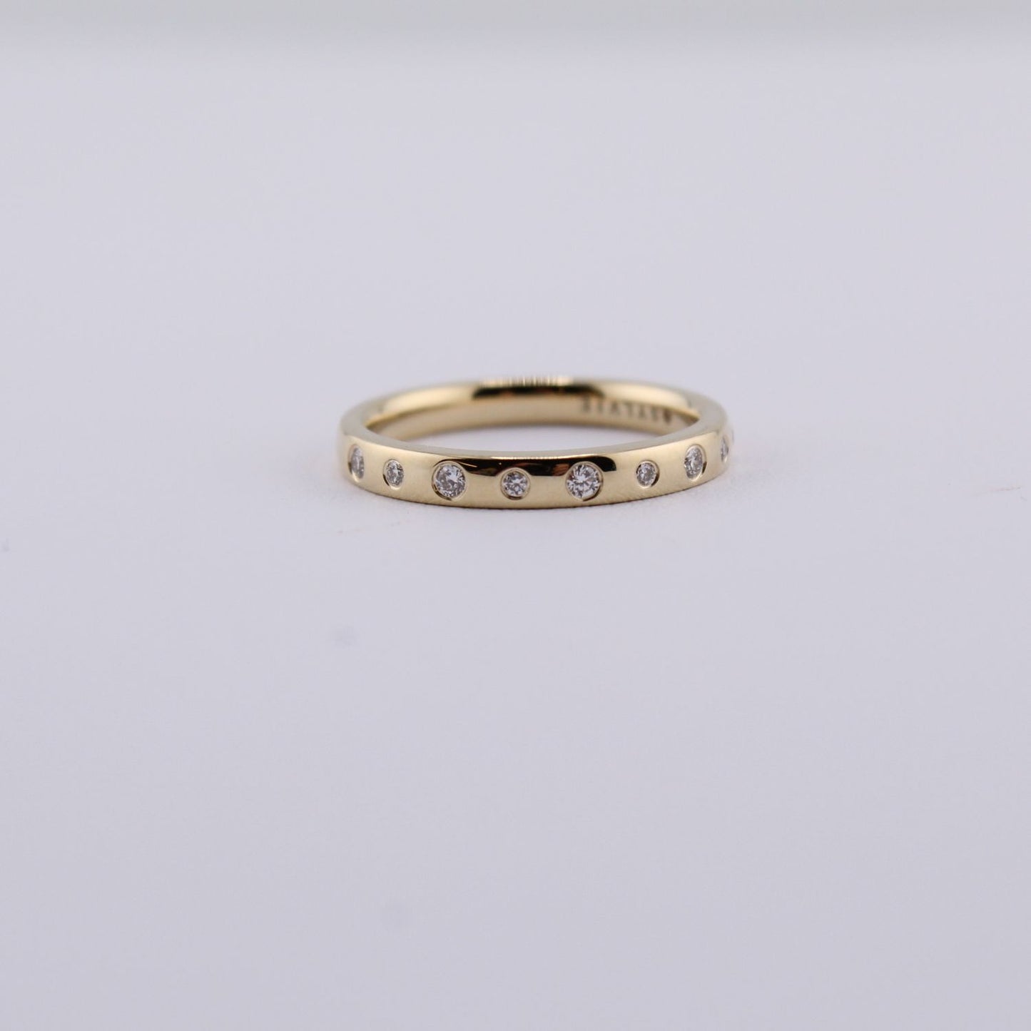 14K Yellow Gold Diamond Band