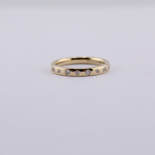 14K Yellow Gold Diamond Band
