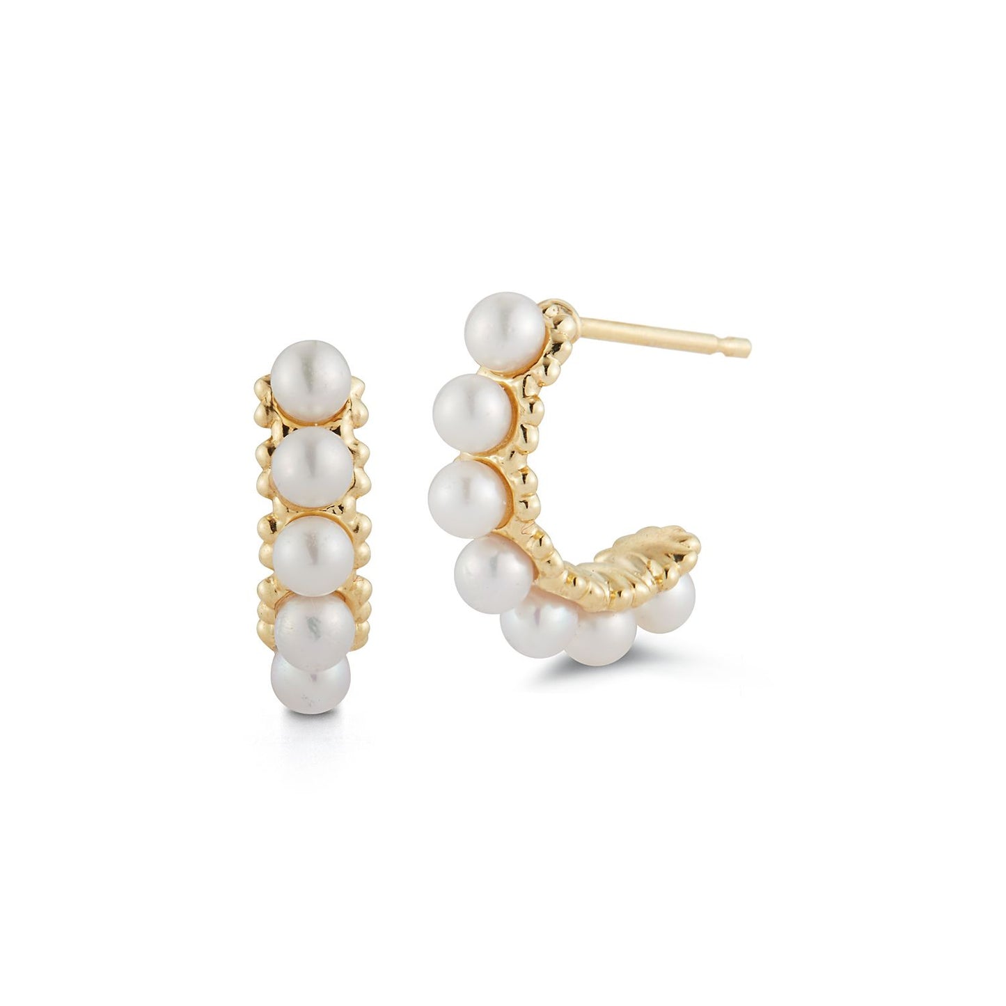 Pearl Hoop Earrings