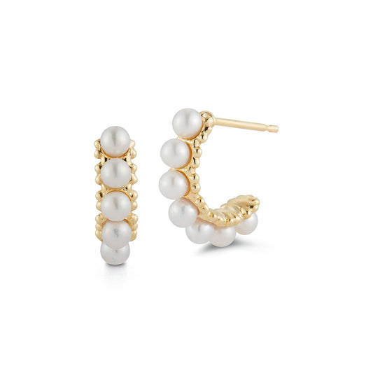 Pearl Hoop Earrings