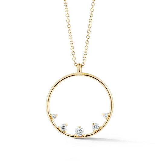 Venetian Collection Diamond Circle Pendant