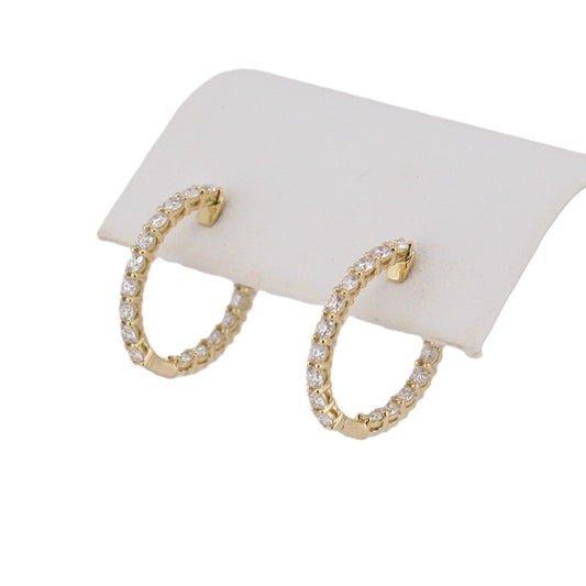 Diamond Oval Hoops