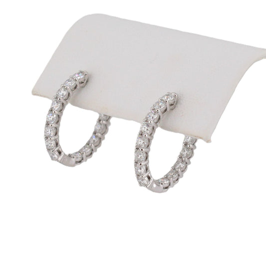 Diamond Oval Hoops