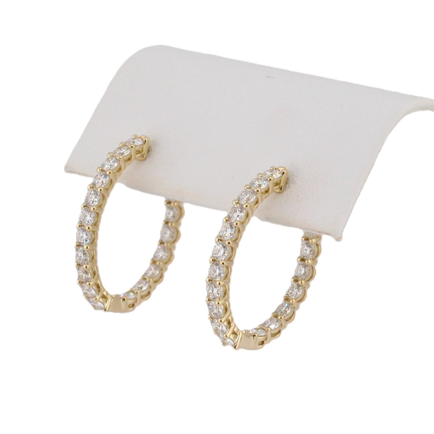Diamond Oval Hoops