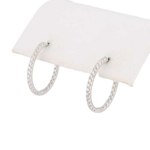 Diamond Oval Hoops