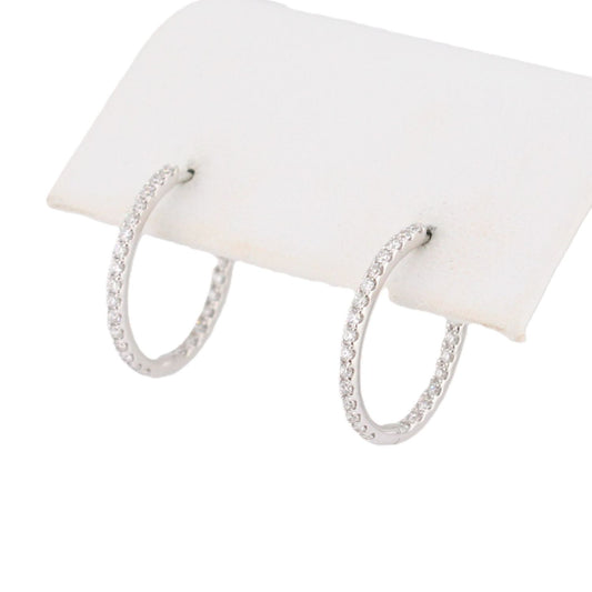 Diamond Oval Hoops