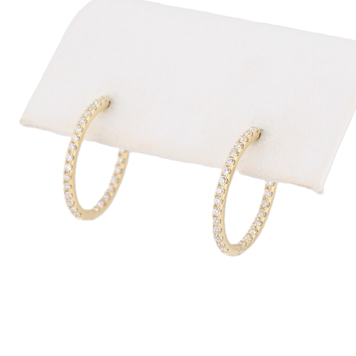 Diamond Oval Hoops