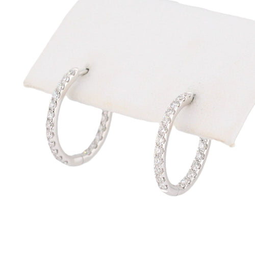 Diamond Oval Hoops