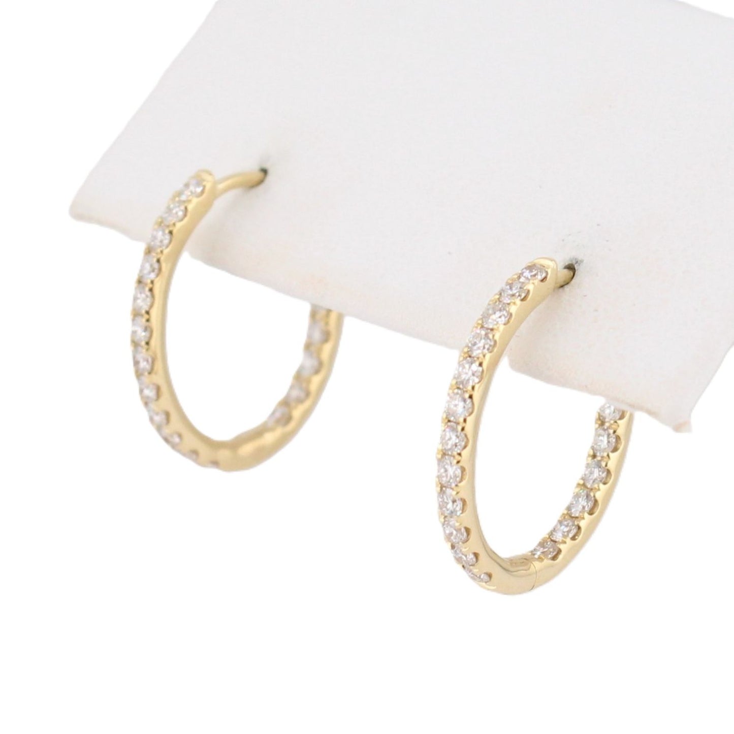 Diamond Oval Hoops