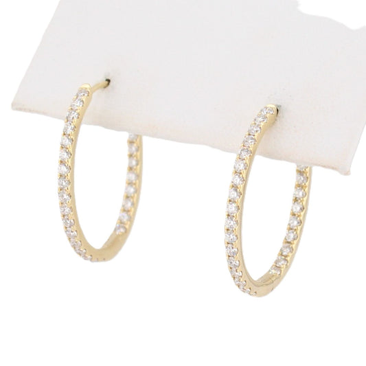 Diamond Oval Hoops