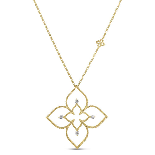 Princess Flower Collection Open Frame Necklace