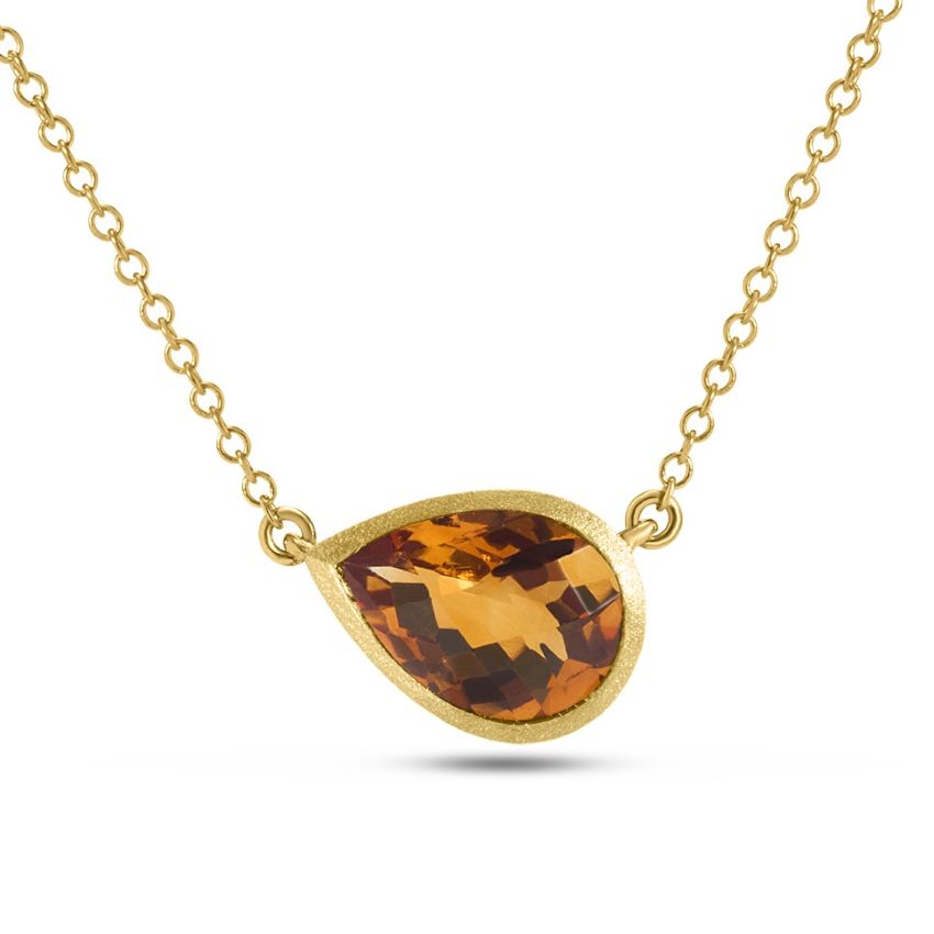 Citrine Pendant Necklace