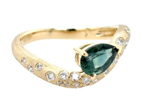Montana Sapphire & Diamond RIng