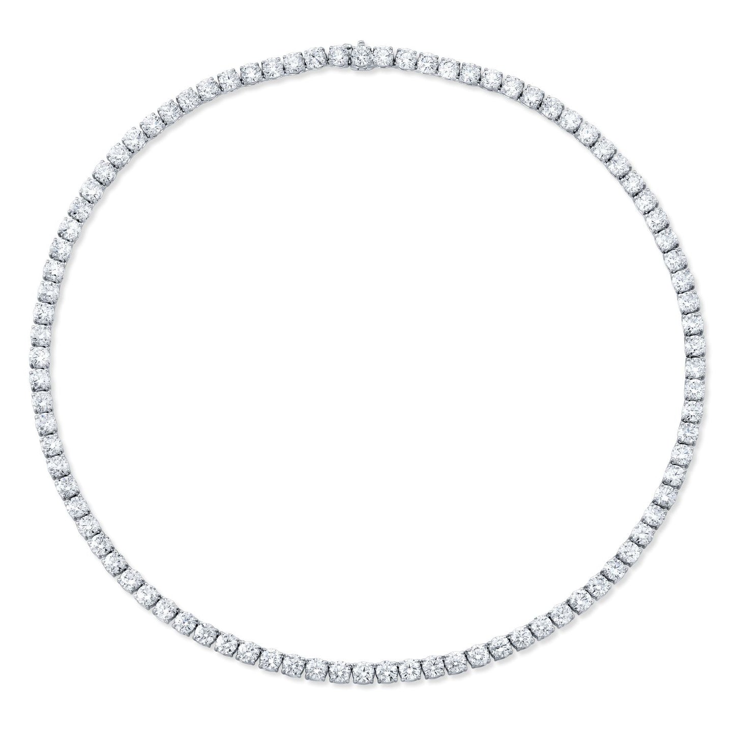 GIA Certified Diamond Line Necklace