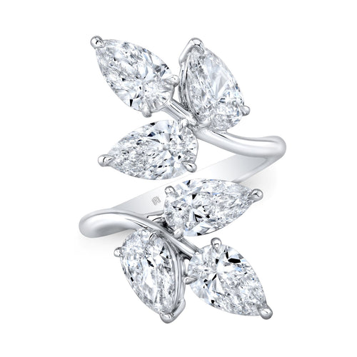 GIA Certified Diamond Branch Ring