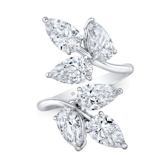GIA Certified Diamond Branch Ring