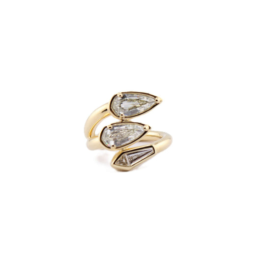 Custom 4-Fancy Shape Diamond Ring