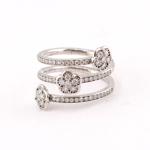Figlia Dei Fiori Collection 3-Flower Diamond Ring