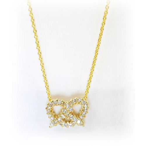 Tiny Treasures Diamond Pretzel Necklace