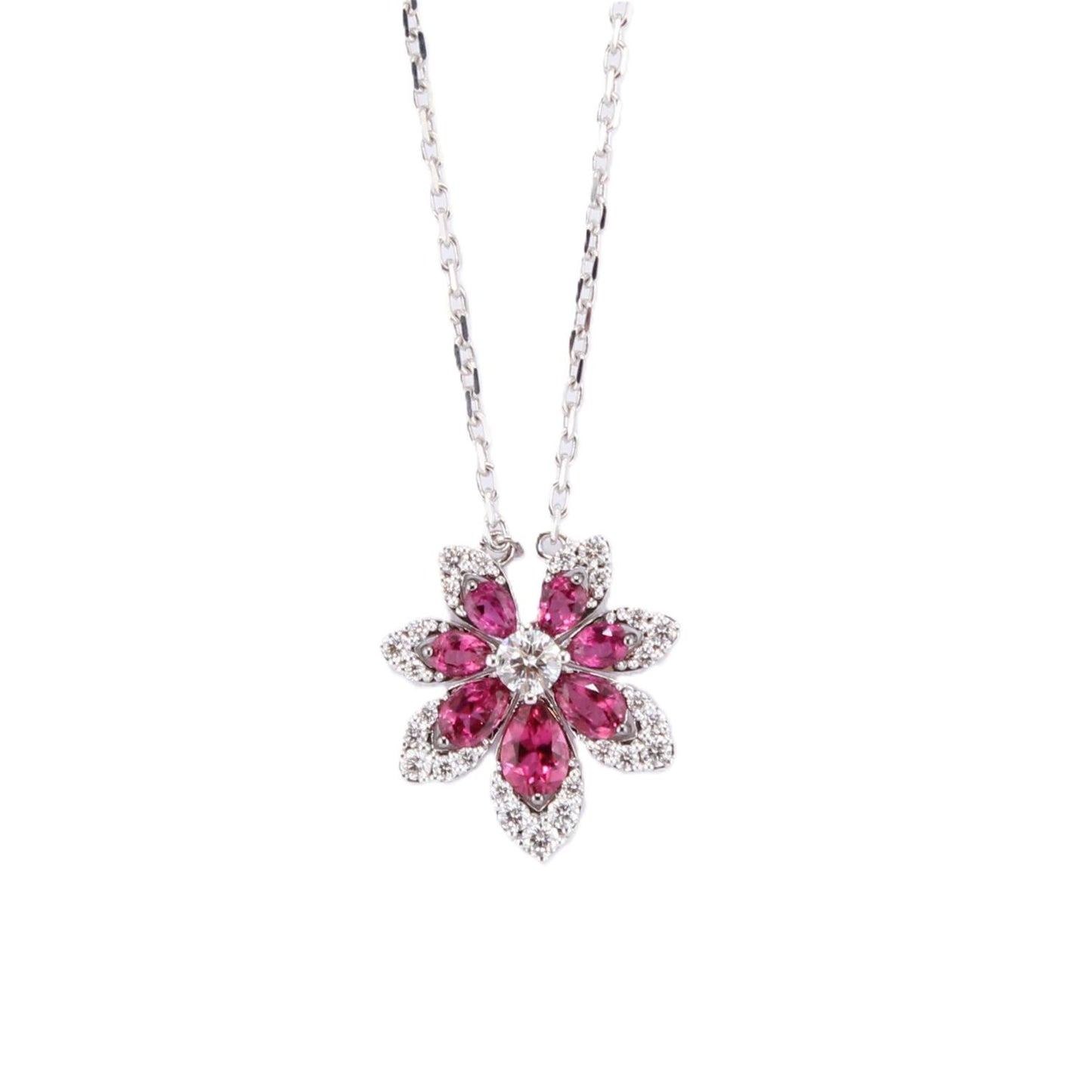 Tiare Collection Rubellite & Diamond Pendant