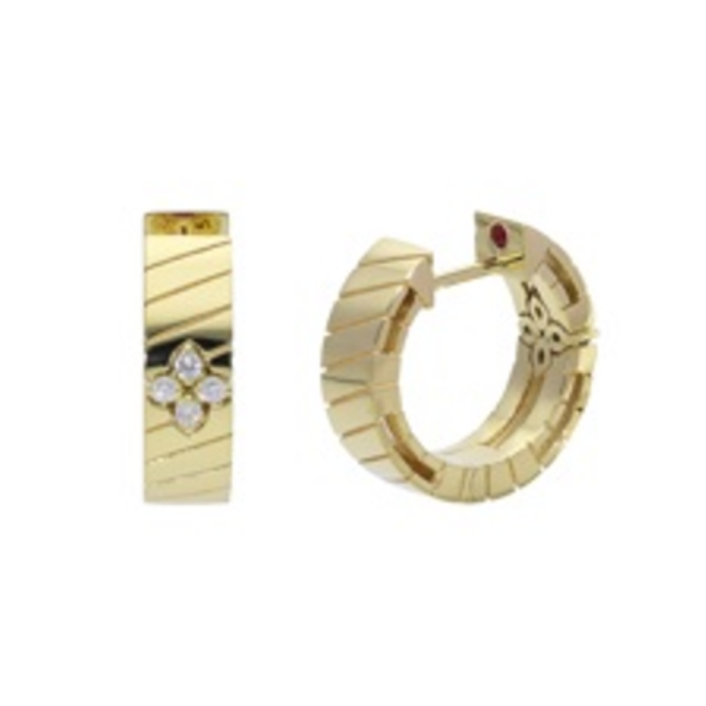 Love in Verona Collection Diamond Hoops