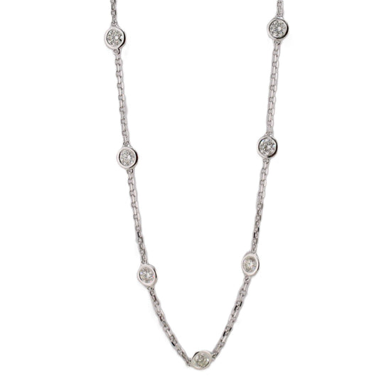 Diamonds-by-the-Yard Station Necklace