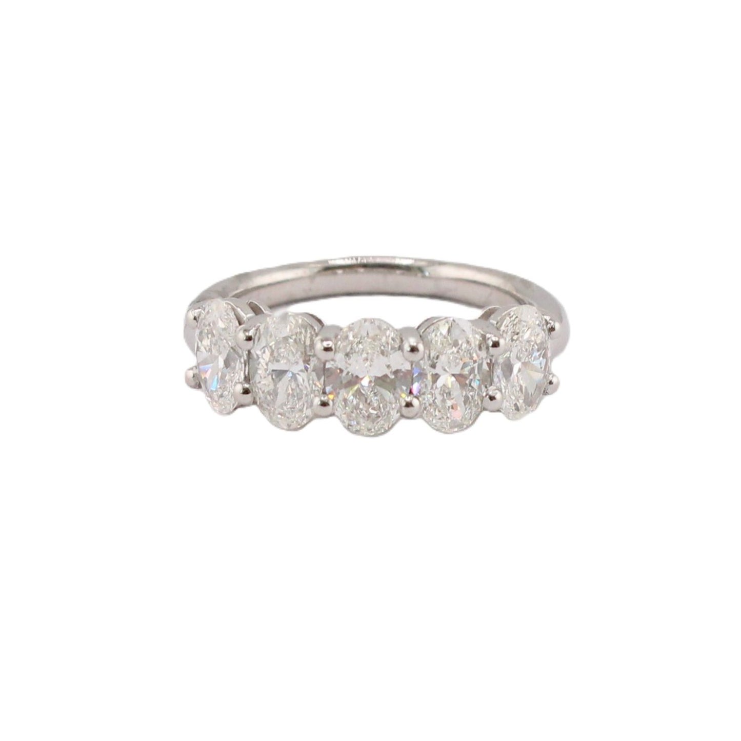 GIA Certified Five-Oval Diamond Band