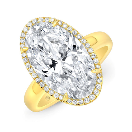 GIA Moval Cut DIamond RIng