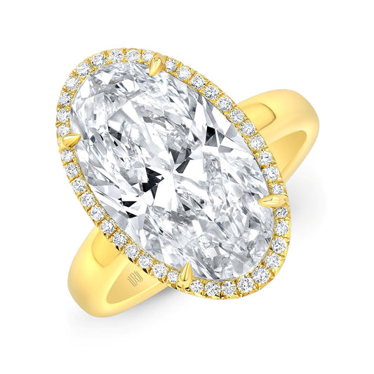 GIA Moval Cut DIamond RIng