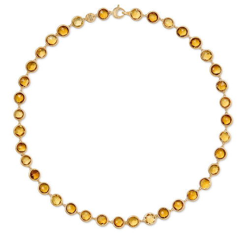 Jaipur Color Collection Yellow Quartz Necklace