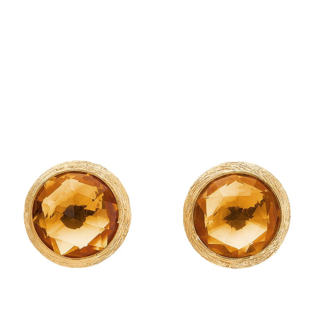 Jaipur Color Yellow Quartz Earrings