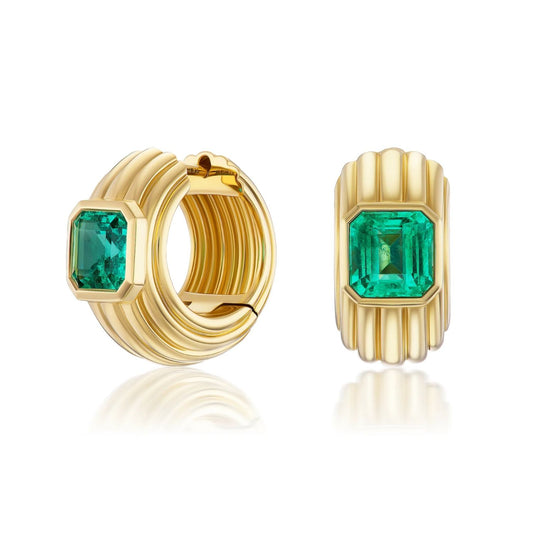 Nomad Collection Emerald Earrings