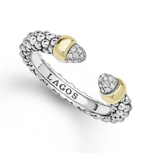 Signature Caviar Collection Diamond Versa Stacking Ring