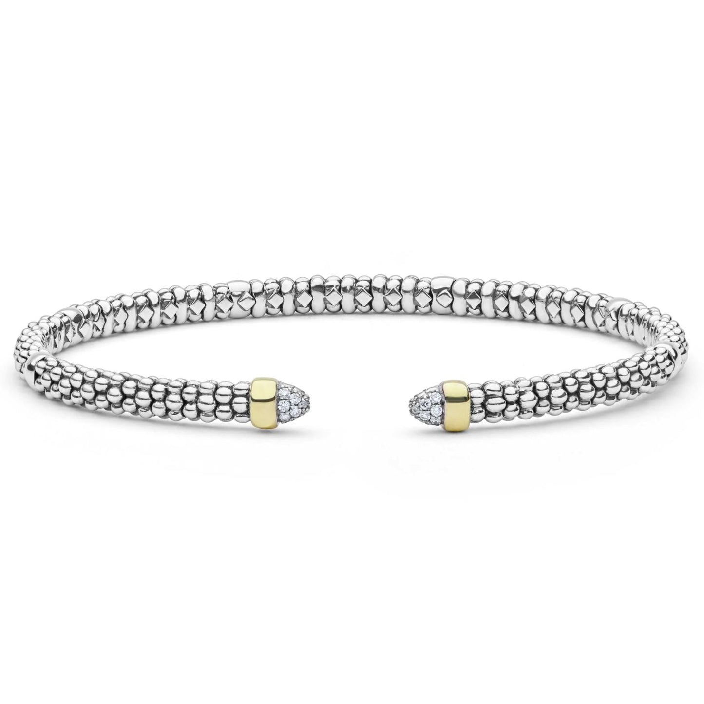 Signature Caviar Collection Diamond Versa Torque Bracelet